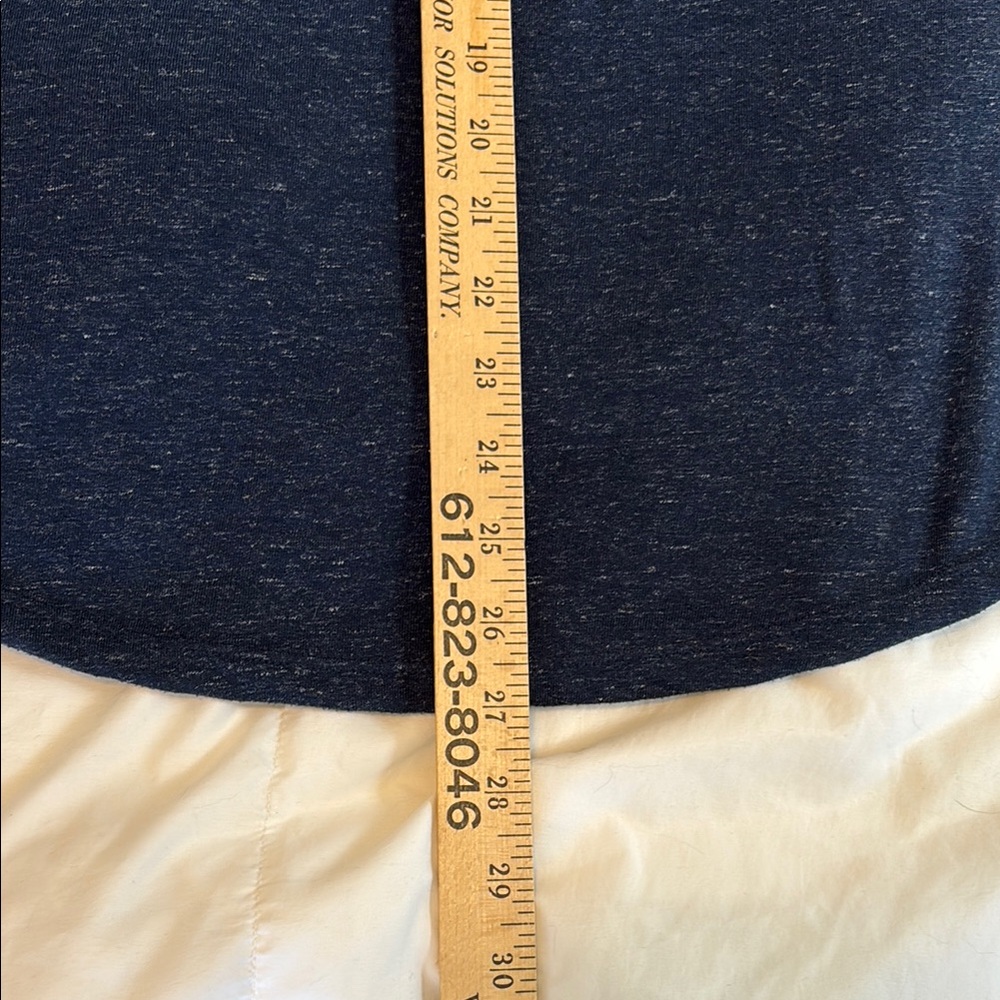 LOFT Women's Blue Capped Sleeve Top with pocket - Picture 5 of 5